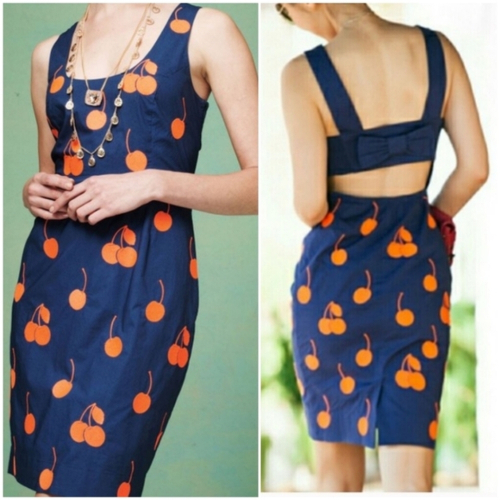 Leifnotes cherry dress Anthropologie